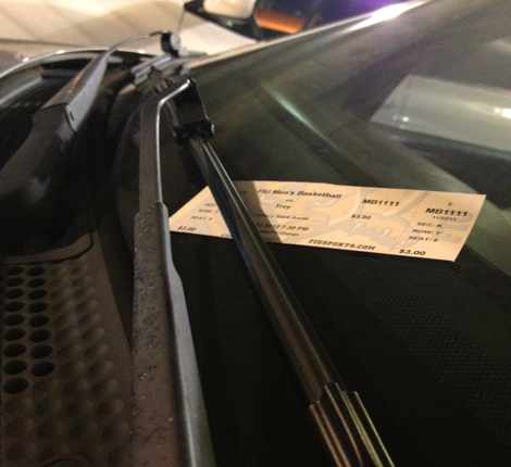 Meter Maids Begin Issuing Tickets To Basketball Games