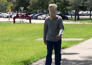 Student Wears Bag Over Head To Avoid Old Friends